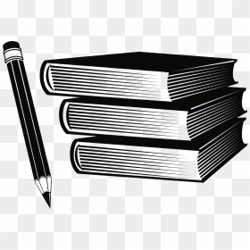 Pencil And Book Clipart Picture Stock Clipart - Book And Pencil Clipart, HD Png Download - pencil png