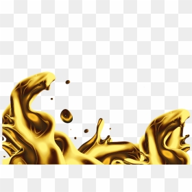Isolated Liquid Gold Splash Png Free - Liquid Gold Splash Png, Transparent Png - water splash png