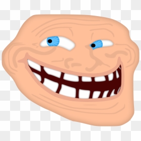 Half Troll Face Png - Troll Face Color Png, Transparent Png - troll face png