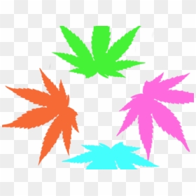 Weed Clipart Rainbow - Rainbow Weed Leaf Png, Transparent Png - weed png