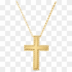 Transparent Gold Chain Png - Transparent Gold Cross Necklace Png, Png Download - chain png