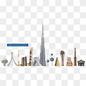 Qatar City Png Image - Dubai Towers Png, Transparent Png - city png