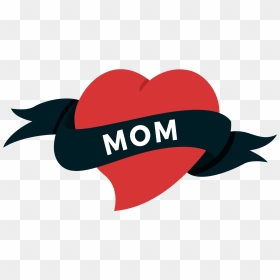 Mom Heart Tattoo Clipart Png Library Old School Heart - Heart Tattoo Transparent Png, Png Download - tattoo png