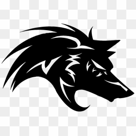 Gray Wolf Black Wolf Logo - Wolf Non Copyright Logo, HD Png Download - wolf png