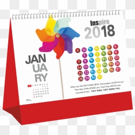 2018 Table Calendars - Table Calendar 2018 Png, Transparent Png - 2018 png