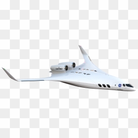 Artist Concept Of The Dzyne Blended Wing Body - Blended Wing Body Png, Transparent Png - plane png