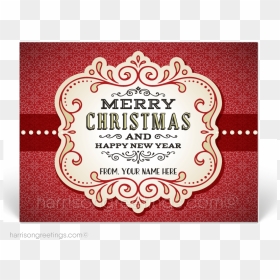 Vintage Christmas Holiday Postcards For Customers [pc645] - Label, HD Png Download - merry christmas png