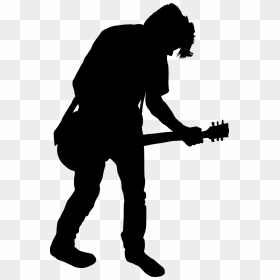 Guitar Player Silhouette Clipart, HD Png Download - guitar png