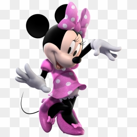 Minnie Mouse Png Images - Minnie Mouse In Pink Dress, Transparent Png - mickey mouse png