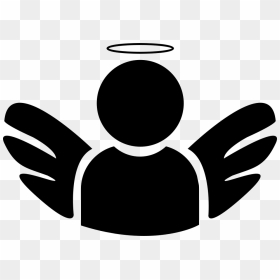 Angel With Wings And Halo - Angel Icon Transparent Background, HD Png Download - halo png