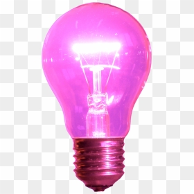 Transparent Edison Bulb Png - Pink Light Bulb Png, Png Download - light bulb png