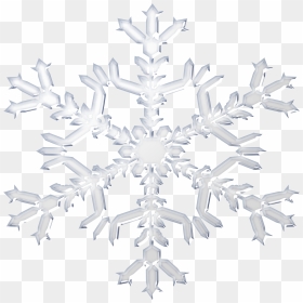 Free White Snowflakes Png - White Snowflake Vector Transparent, Png Download - snowflakes png