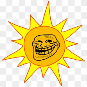 Troll Face Sun By Saify02-d51ev9w - Drawing Easy Sun, HD Png Download - troll face png