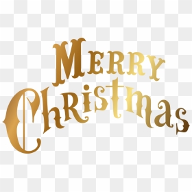 Gold Merry Christmas Text - Merry Christmas Gold Png, Transparent Png - merry christmas png