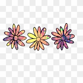 #ftestickers #flowers #glitter #sparkle #crown #png - Flower Clipart Glitter, Transparent Png - flower crown png