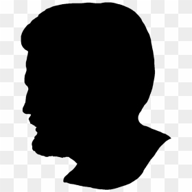 Face Silhouette With Beard - Clip Art, HD Png Download - beard png