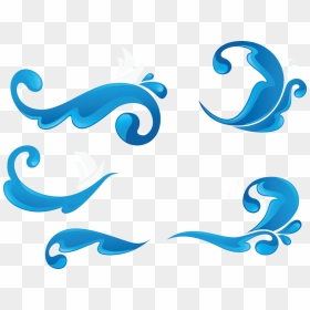 Wind Wave Clip Art - Vektor Ombak Png, Transparent Png - waves png