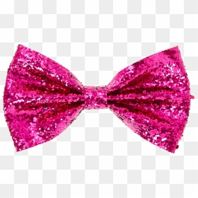 Bow Png Transparent Image - Pink Glitter Bow Tie, Png Download - bow png