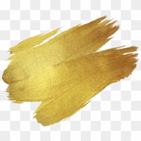 Brush Paint Gold Drawing - Paint Gold Png, Transparent Png - brush stroke png
