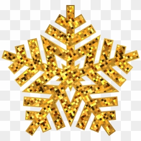 Transparent Gold Snowflakes Png, Png Download - snowflakes png