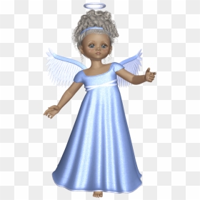 Cute 3d Angel With Sky Blue Dress Png Picture​ - Blue Angel Cute, Transparent Png - sky png