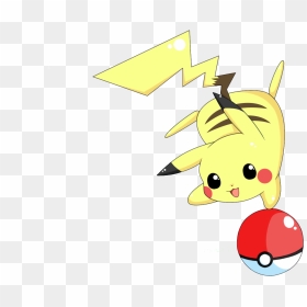 Pokemon Pikachu Cute, HD Png Download - pokeball png