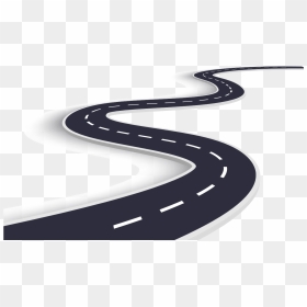Winding Road With White Background , Png Download - Road Vector, Transparent Png - road png