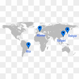 Click The Markers In The Above Map - Simple Vector Free World Map, HD Png Download - world png