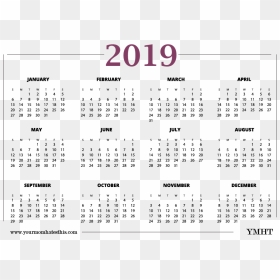 2019 Calendar Png Pink Design - Transparent Calendar 2019 Png, Png Download - calendar png