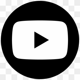 Youtube Dark Circle - Circle Youtube Logo Vector, HD Png Download - white circle png