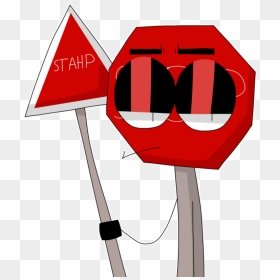 Stop Sign Tells You To Stop By Unluckii-yarn, HD Png Download - stop sign png
