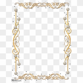 Invitation Gold Frame Png File - Invitation Border Design Png, Transparent Png - gold frame png