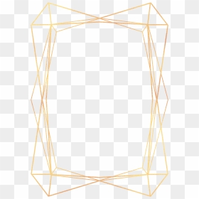 Hd Frame Gold Geometric Frames Ftestickers - Picture Frame, HD Png Download - gold frame png