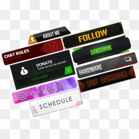 Twitch Bio Panel Design Download - Label, HD Png Download - twitch png