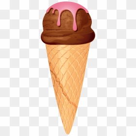 Chocolate Ice Cream Cone Png Clip Art - Chocolate Ice Cream Clipart, Transparent Png - ice cream png