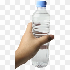 Hand With Water Bottle Png Transparent Image - Hand With Bottle Png, Png Download - water bottle png