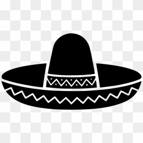Mexican Hat Png - Sombrero Clipart Black And White, Transparent Png - sombrero png