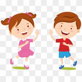 Children S Clothing Dress Cartoon Kids Welcome - Kids Boy And Girl Cartoon, HD Png Download - family png