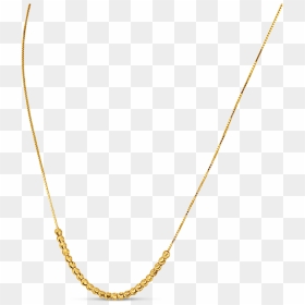 Necklace, HD Png Download - gold chain png