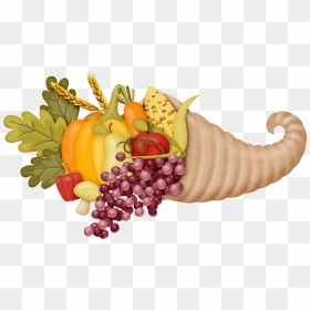 Thanksgiving Cornucopia Png Clipart , Png Download - Cornucopia Clipart Png, Transparent Png - thanksgiving png