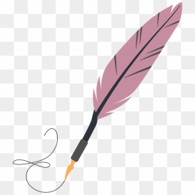 Transparent Feather Pen Png - Cute Feather Pen Png, Png Download - feather png