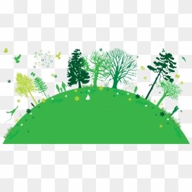 Background Tema Go Green, HD Png Download - forest png