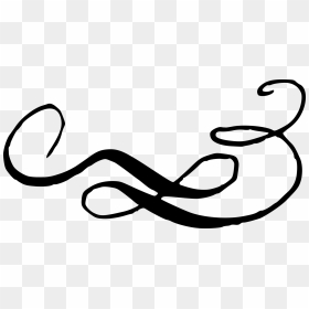 Calligraphic Swirls Flourishes 20 - Calligraphy Swirls Png, Transparent ...
