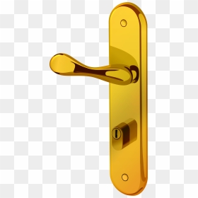 Gold Door Handle Png Clip Art - Door Handle Clipart Png, Transparent Png - door png