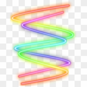 Neon Glow Glowing Zigzag Rainbow Freetoedit - Glow Neon Png, Transparent Png - glow png