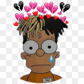 Xxxtentacion Bart Simpson Sad Supreme Simpsons Bartsimpson, HD Png Download - supreme png