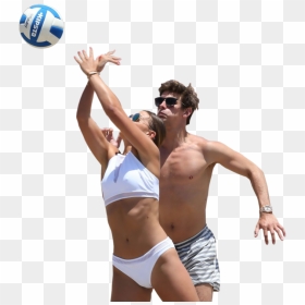 Png People At The Beach , Png Download - People Playing Beach Volleyball Png, Transparent Png - beach png
