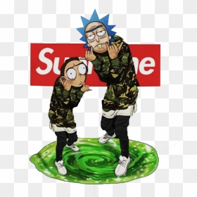 Rick And Morty Supreme Pictures - Rick And Morty Supreme, HD Png Download - rick and morty png