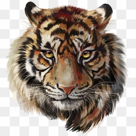 Tiger Png For Photoshop - Tiger Face Transparent Background, Png Download - tiger png