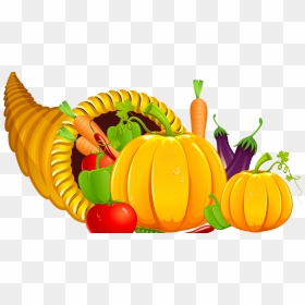 Crops Clipart Thanksgiving - Transparent Background Thanksgiving Cornucopia, HD Png Download - thanksgiving png